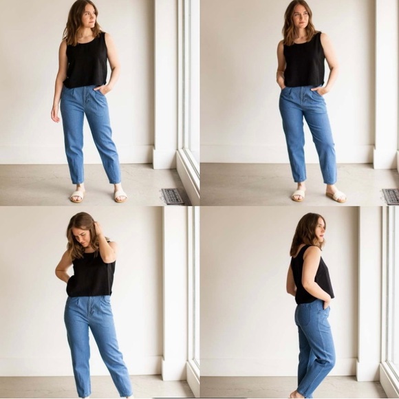 Micaela Greg Nico Pant in Mid Blue size XS - Picture 2 of 7